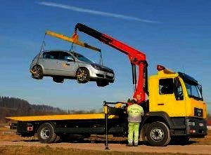 Эвакуация автомобиля манипулятором