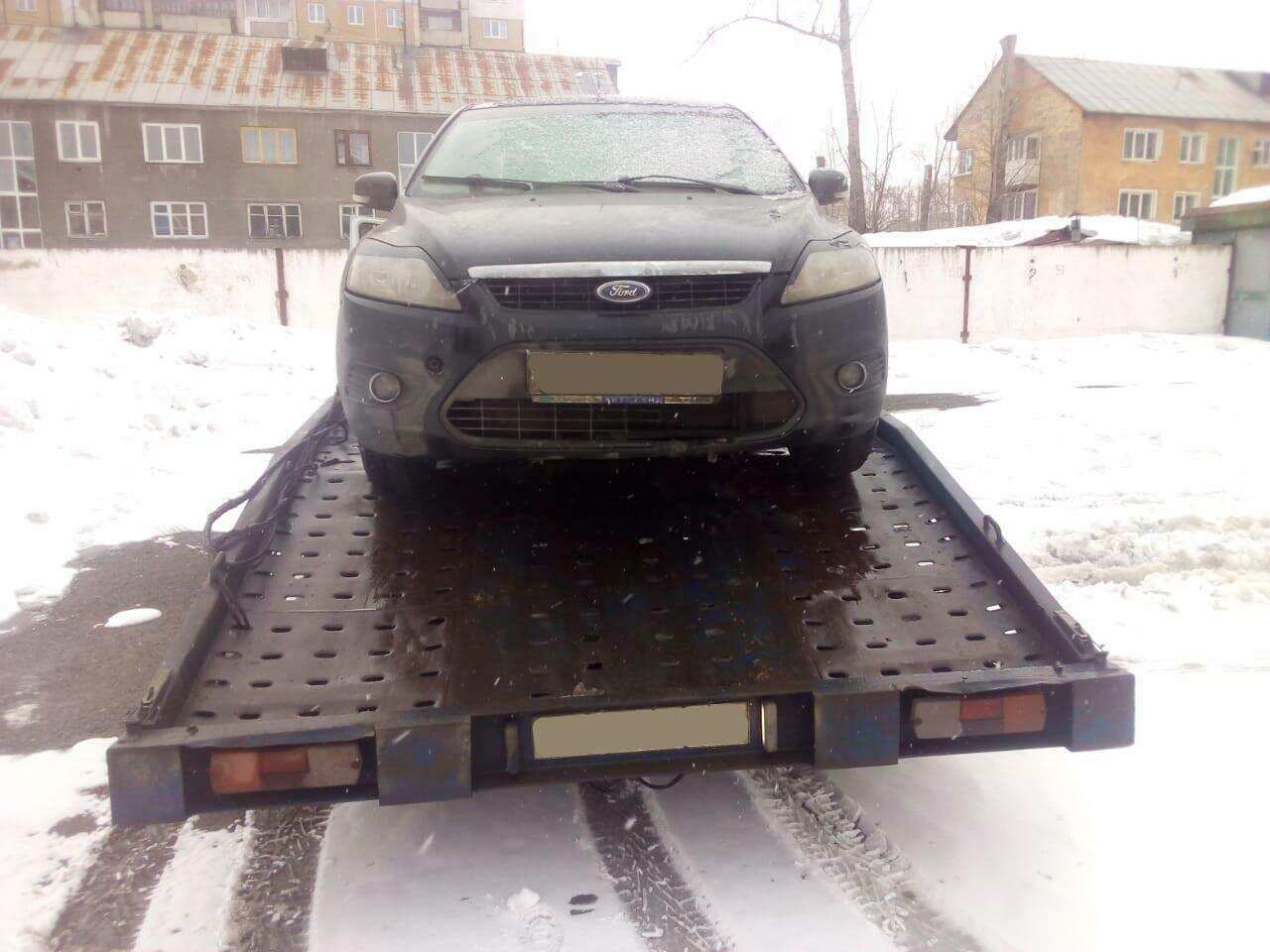 Фото эвакуации легкового авто