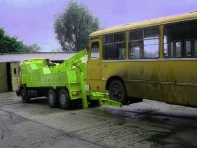 Эвакуация автобуса в Кемерово
